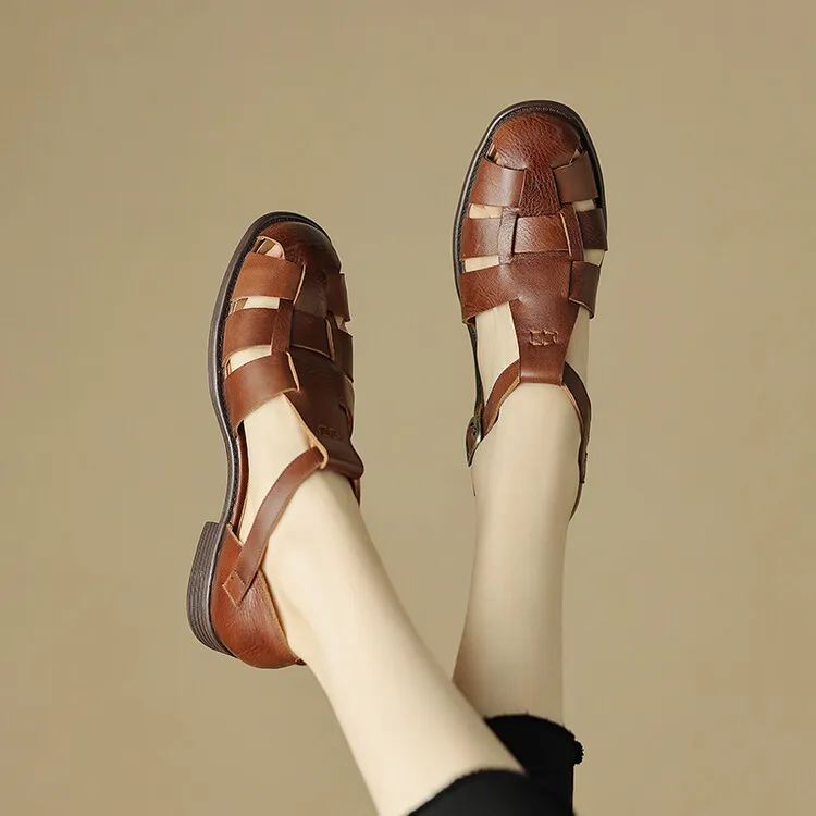 Liora Italian Leather Sandals - Image 3