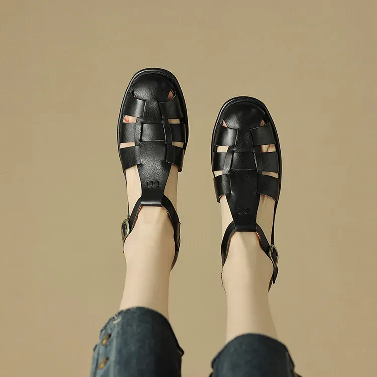 Liora Italian Leather Sandals - Image 4