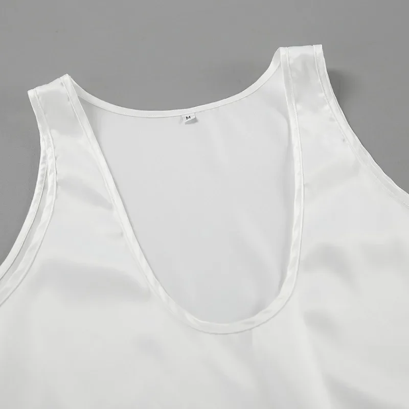 Lissia Deep Drape Satin Tank - Image 6