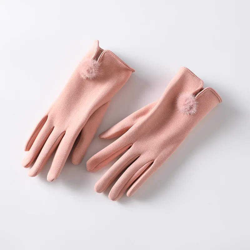 Luxe Touch Pom-Pom Gloves - Image 2