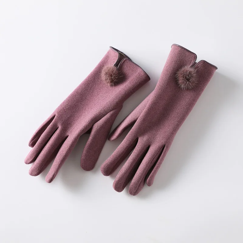 Luxe Touch Pom-Pom Gloves - Image 3