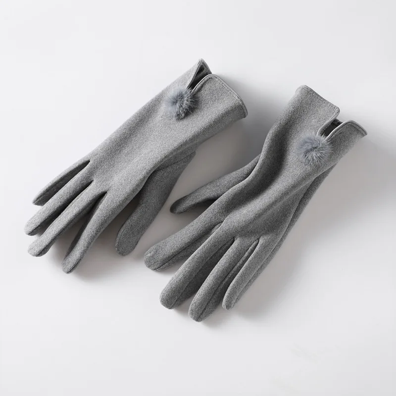 Luxe Touch Pom-Pom Gloves - Image 4
