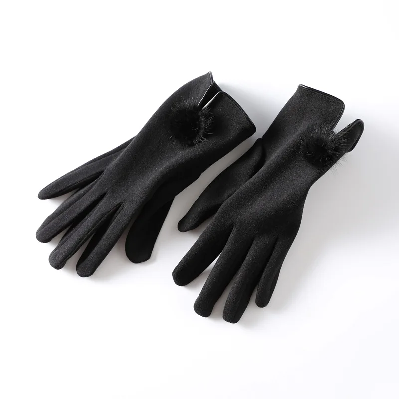 Luxe Touch Pom-Pom Gloves - Image 5