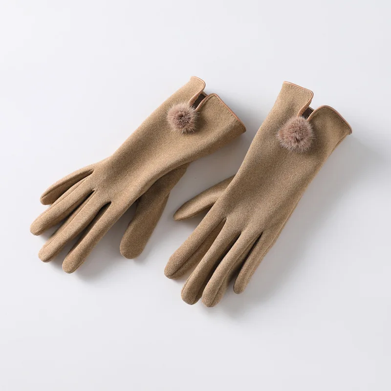 Luxe Touch Pom-Pom Gloves - Image 6