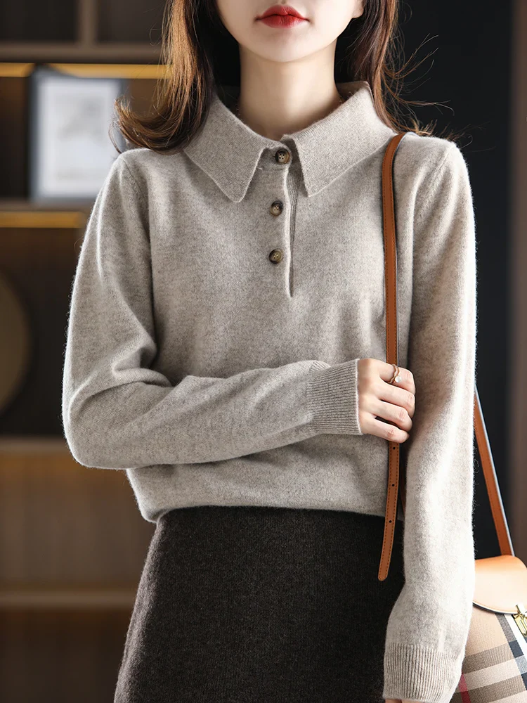 Madison Polo Wool Sweater - Image 15