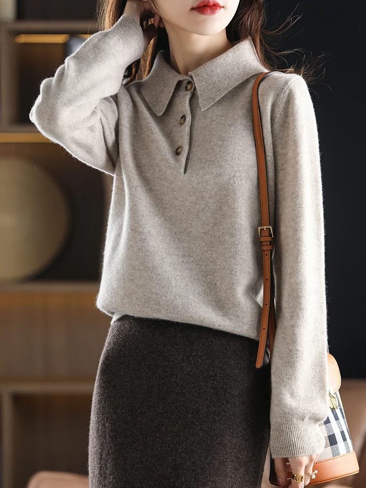 Madison Polo Wool Sweater - Image 16