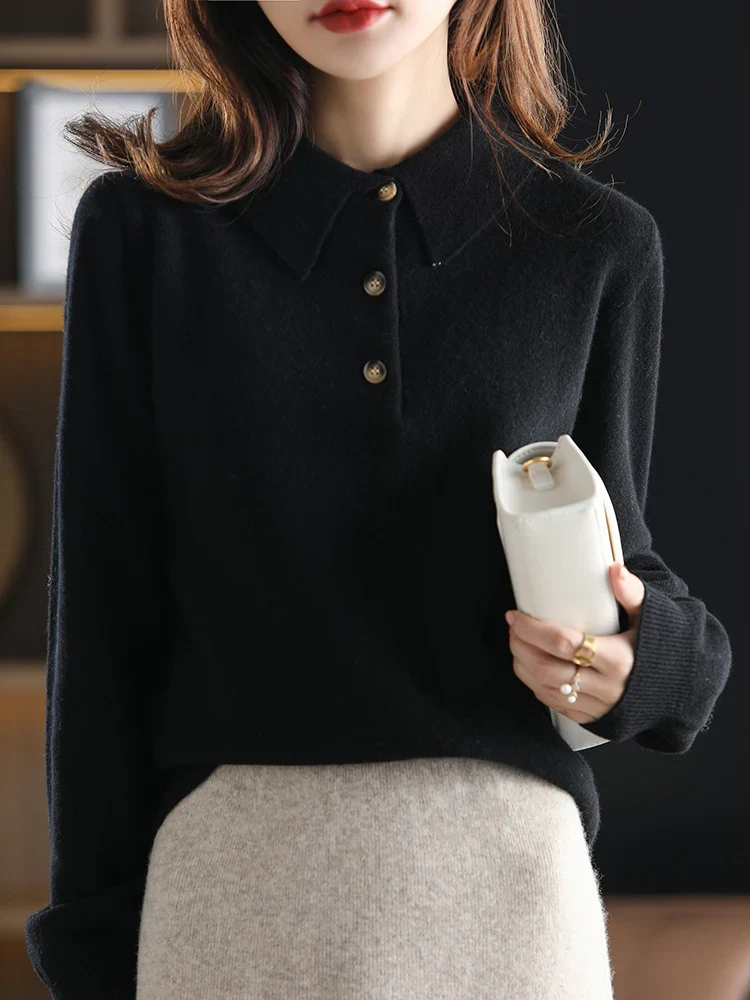 Madison Polo Wool Sweater - Image 17