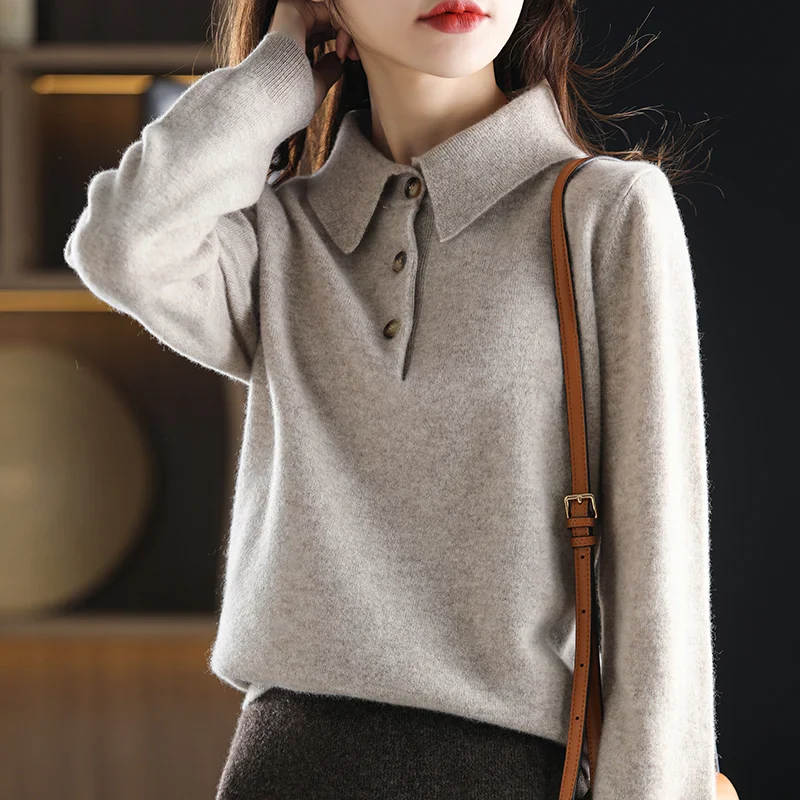Madison Polo Wool Sweater - Image 2