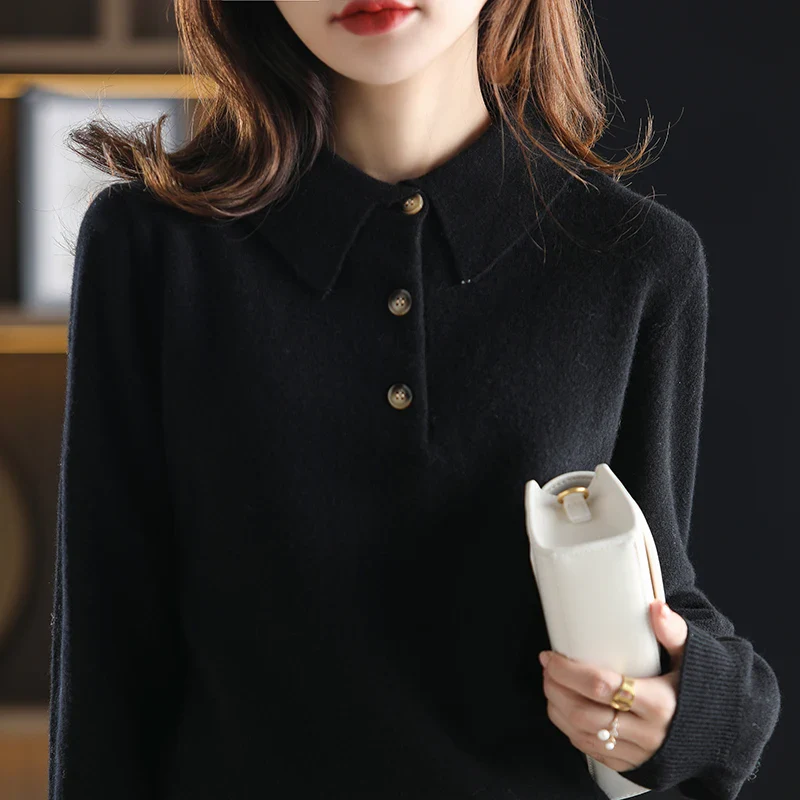 Madison Polo Wool Sweater - Image 4