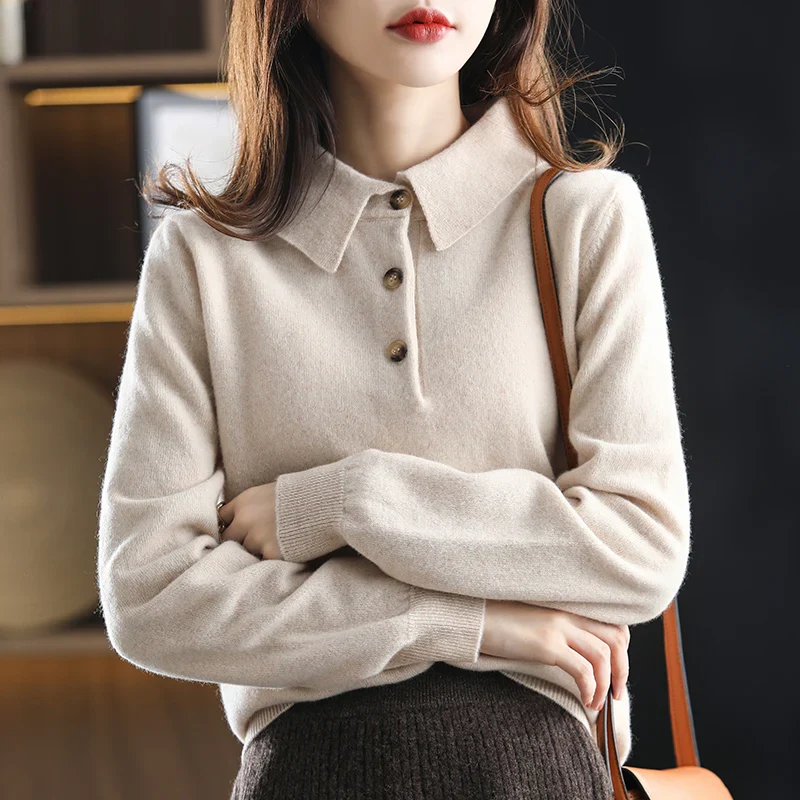 Madison Polo Wool Sweater - Image 5