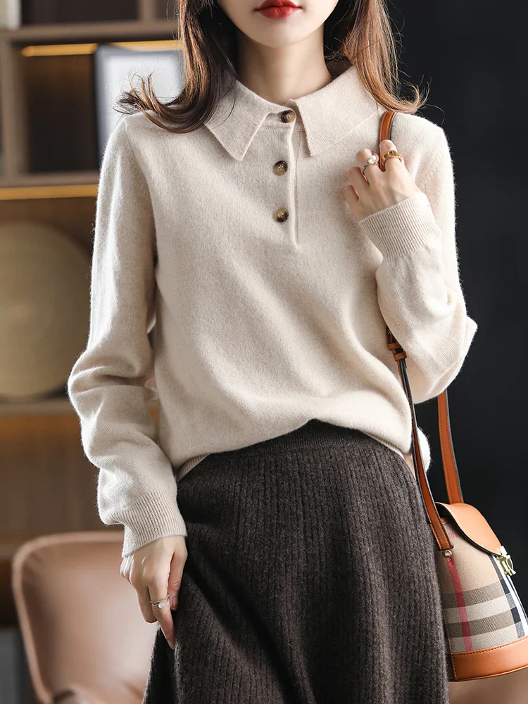Madison Polo Wool Sweater - Image 6