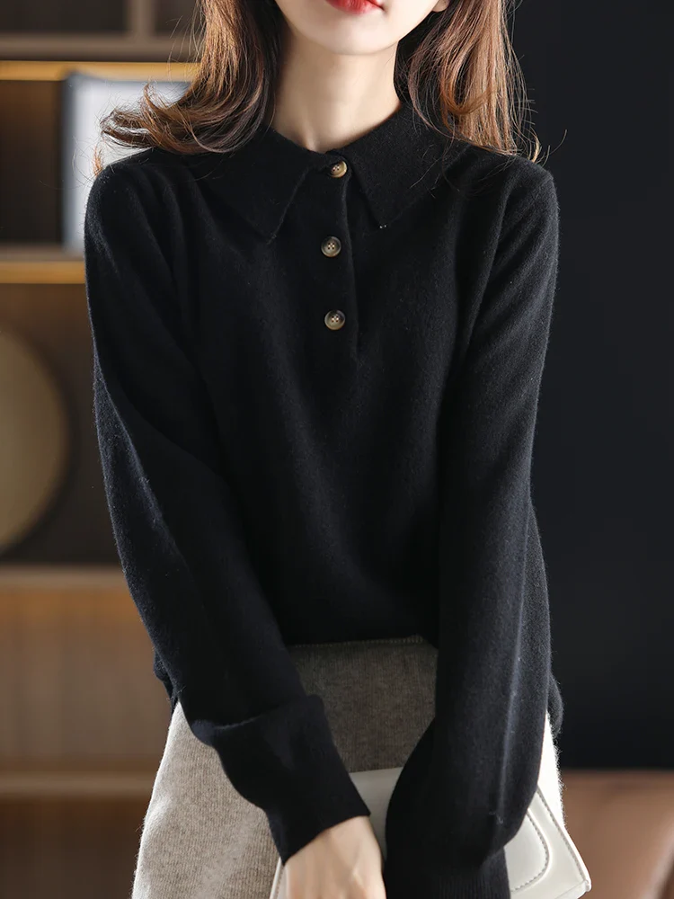 Madison Polo Wool Sweater - Image 8