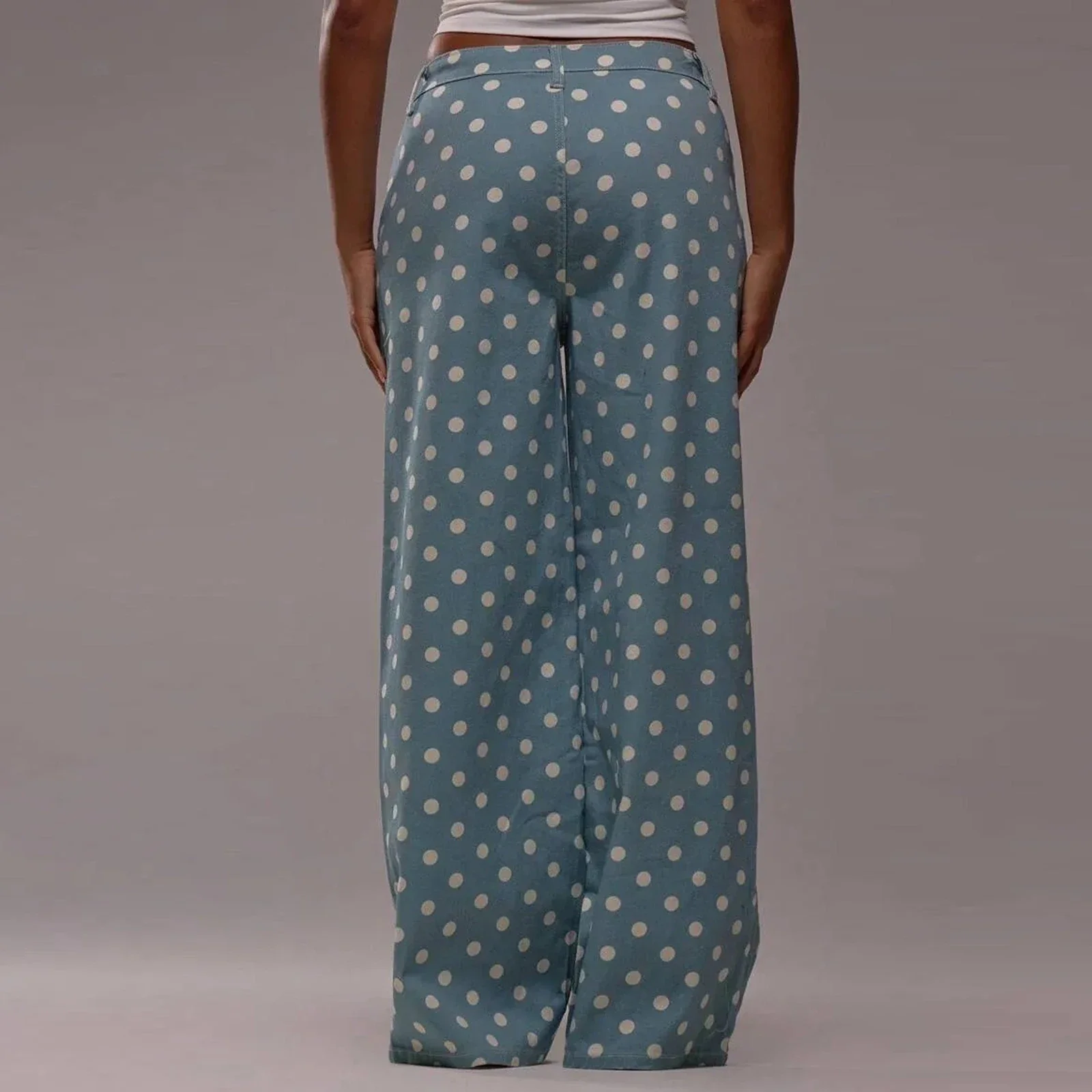 Polka Dot Wide-Leg Trouser - Image 17