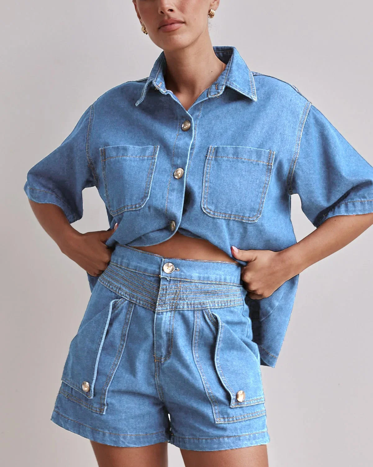 Marais 100% Cotton Denim Set - Image 18