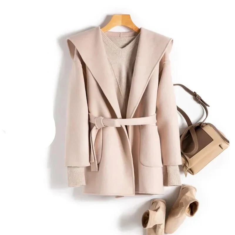 Camel-Hair Long Pointed Coat - Image 11