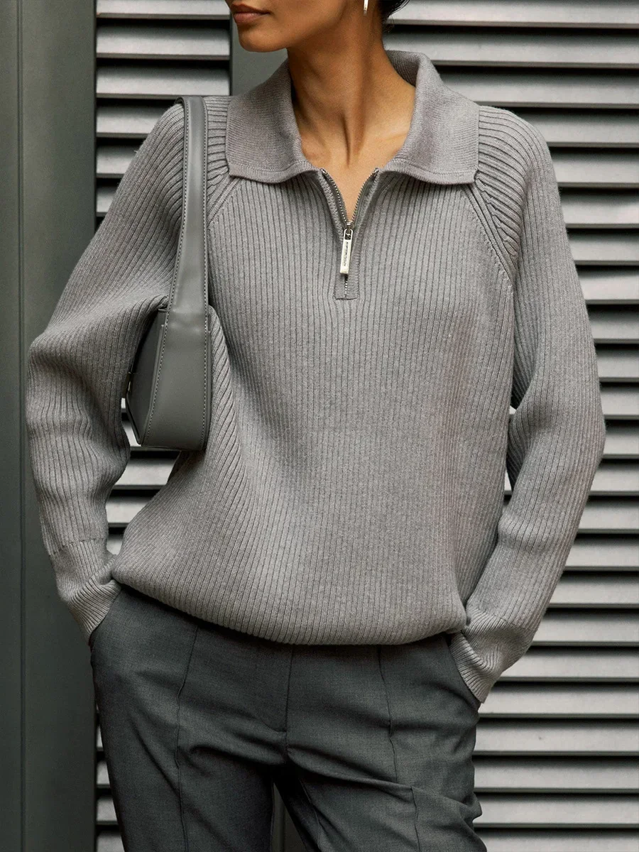 Marceau Ribbed Half-Zip Sweater - Image 16