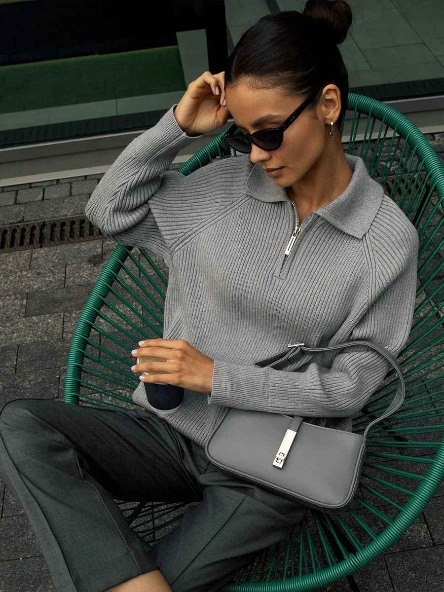 Marceau Ribbed Half-Zip Sweater - Image 18