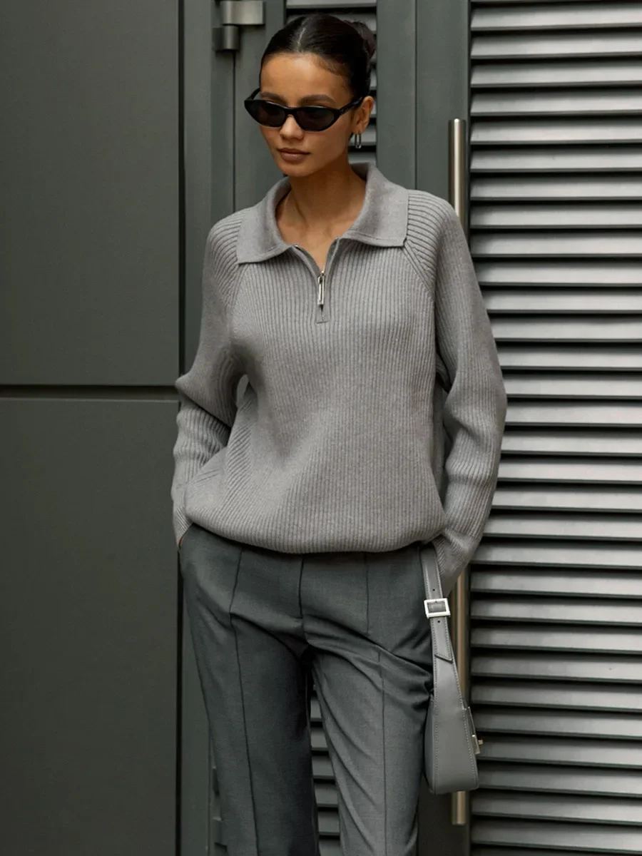 Marceau Ribbed Half-Zip Sweater - Image 19