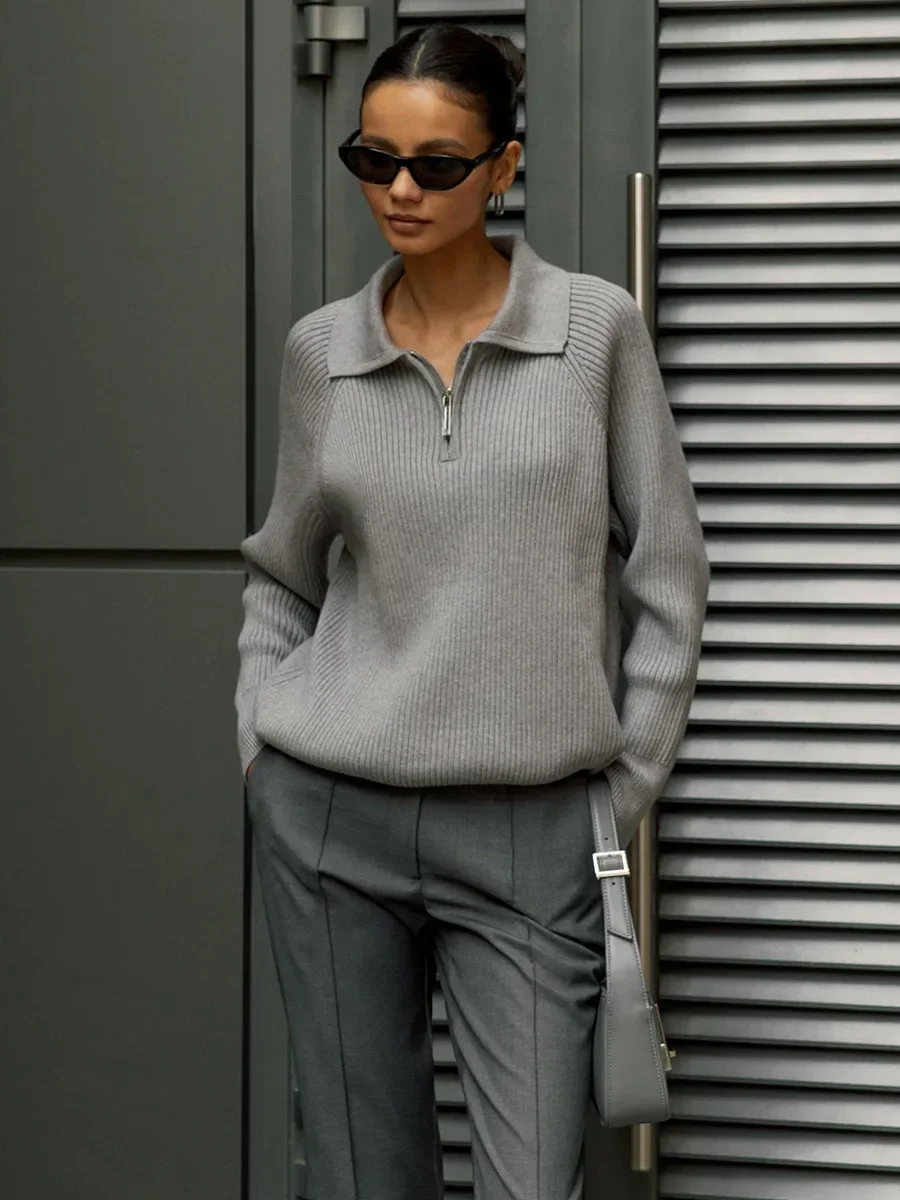 Marceau Ribbed Half-Zip Sweater - Image 20