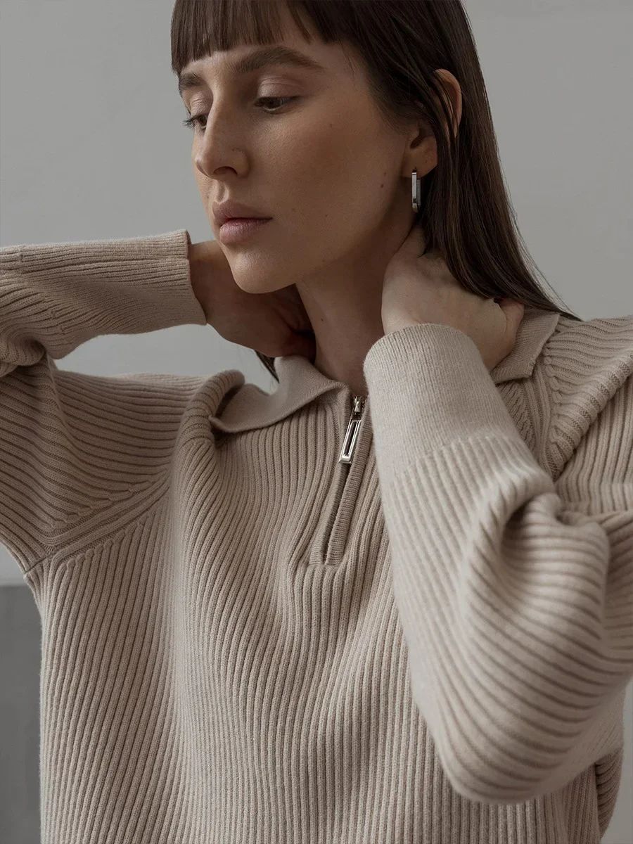 Marceau Ribbed Half-Zip Sweater - Image 22