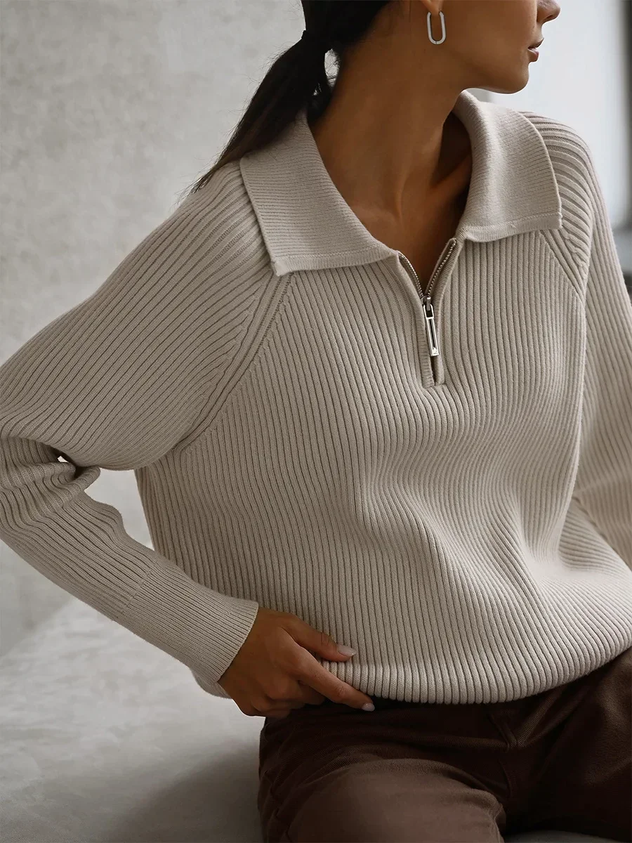 Marceau Ribbed Half-Zip Sweater - Image 24