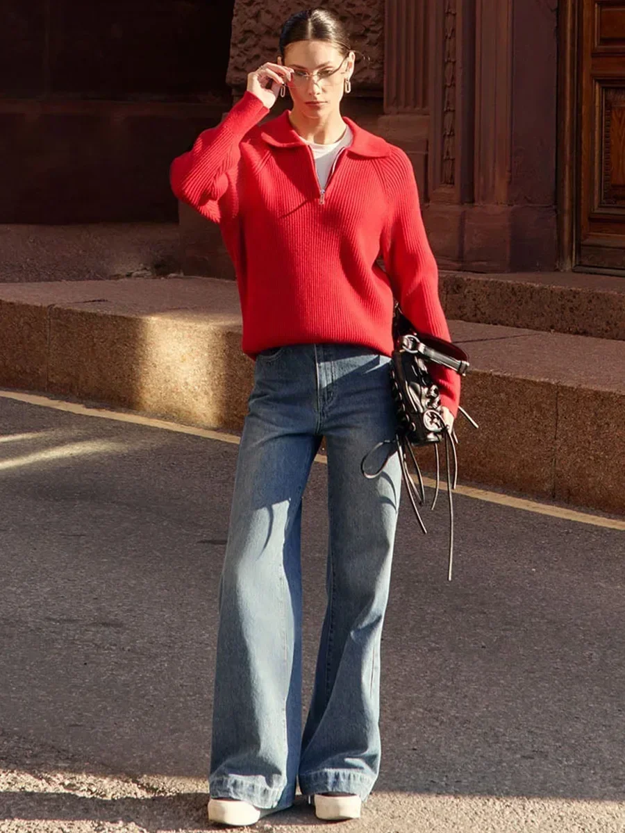 Marceau Ribbed Half-Zip Sweater - Image 3
