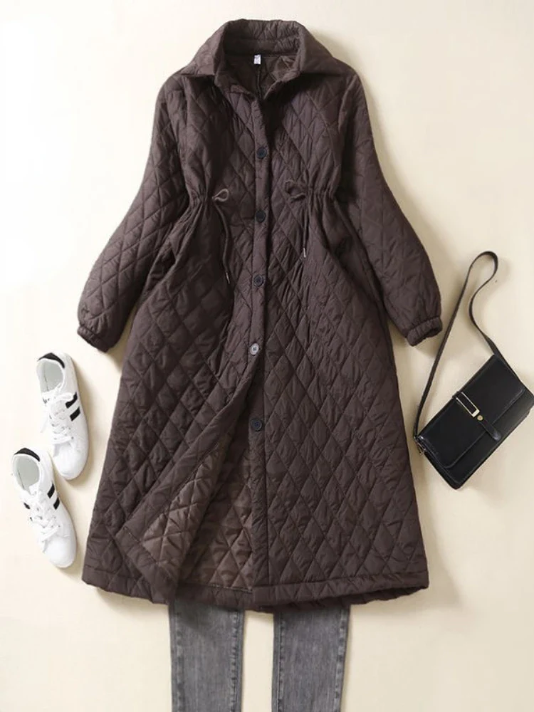 Maren Quilted Long Coat - Image 26