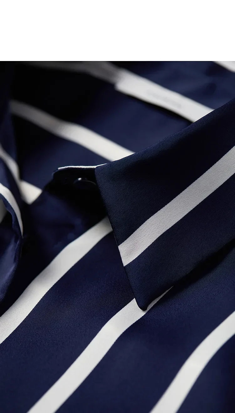 Maren Stripe Satin Blouse - Image 27