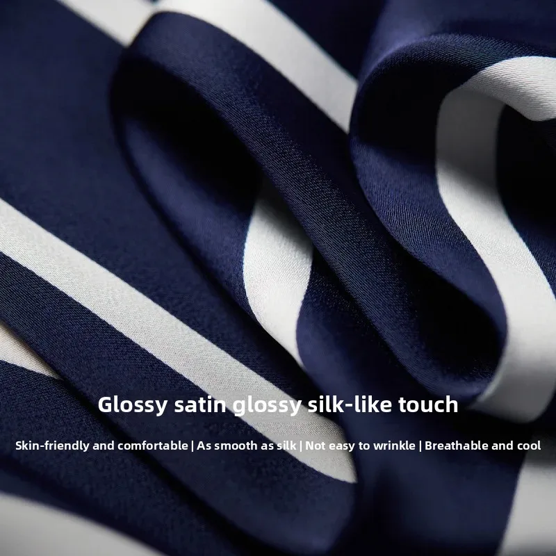 Maren Stripe Satin Blouse - Image 32