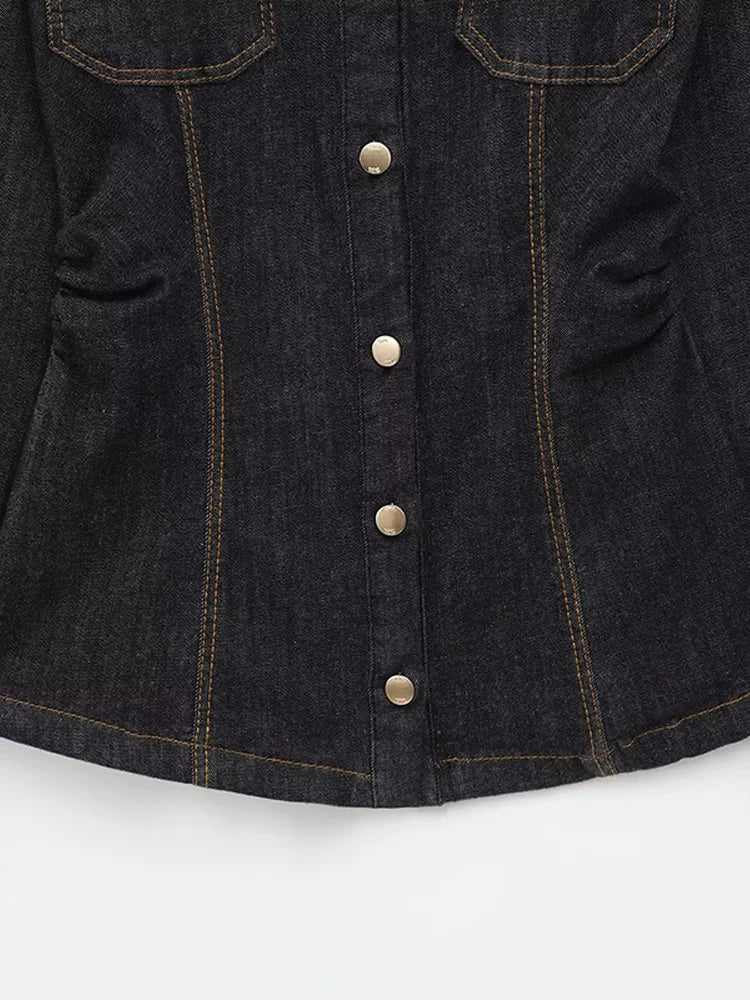 Marenza Button Denim Set - Image 11
