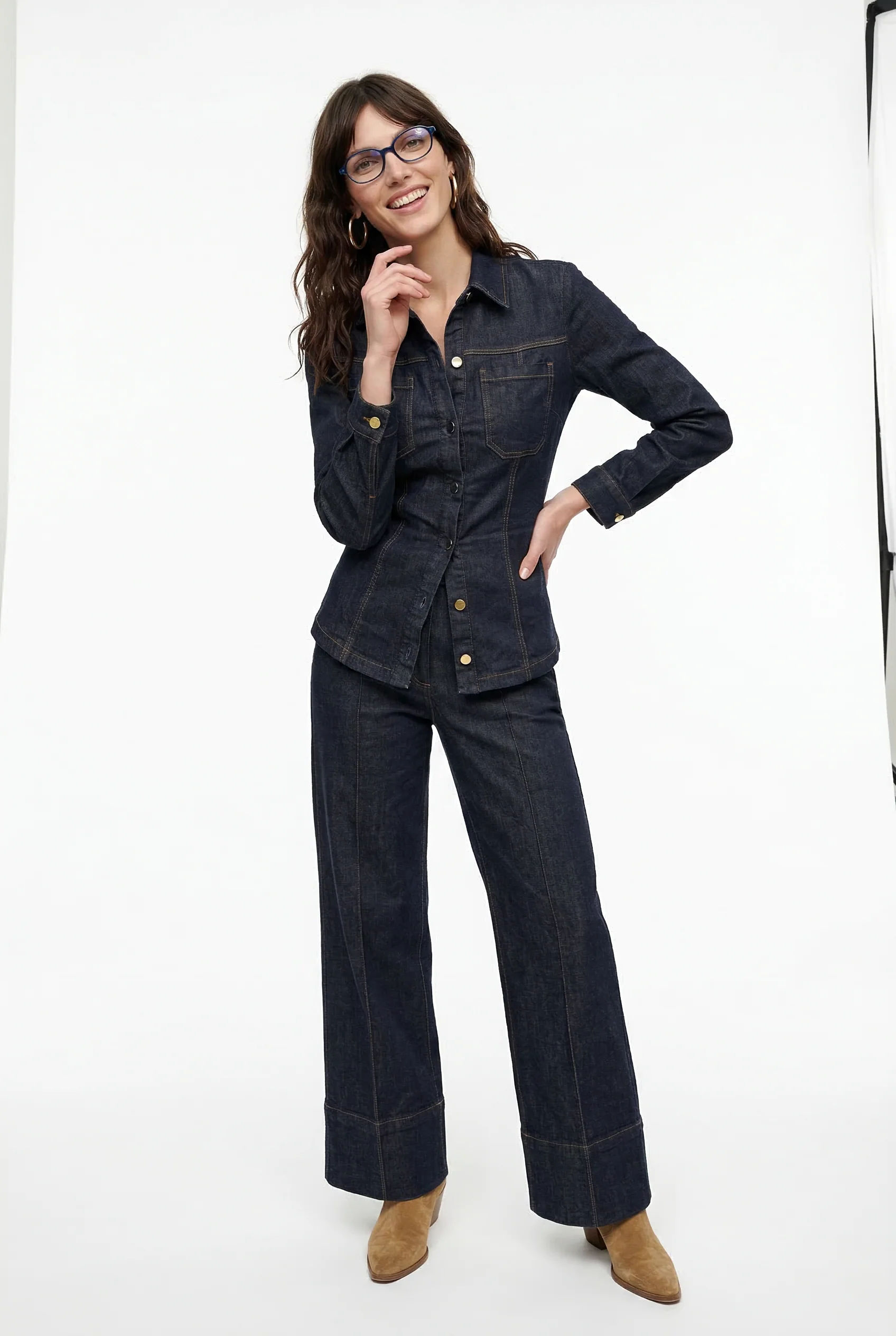 Marenza Button Denim Set - Image 4