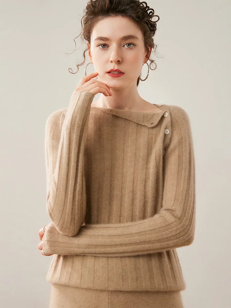 Maribel Buttoned Cashmere Sweater - Image 14