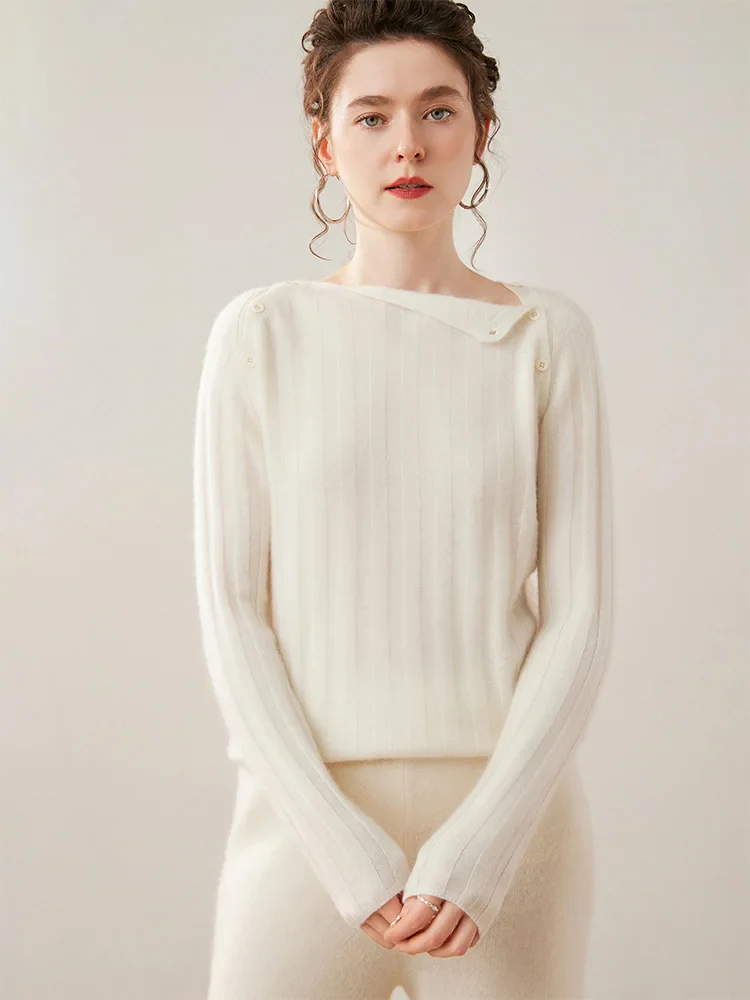 Maribel Buttoned Cashmere Sweater - Image 15