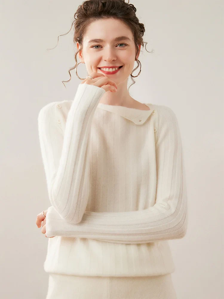 Maribel Buttoned Cashmere Sweater - Image 16