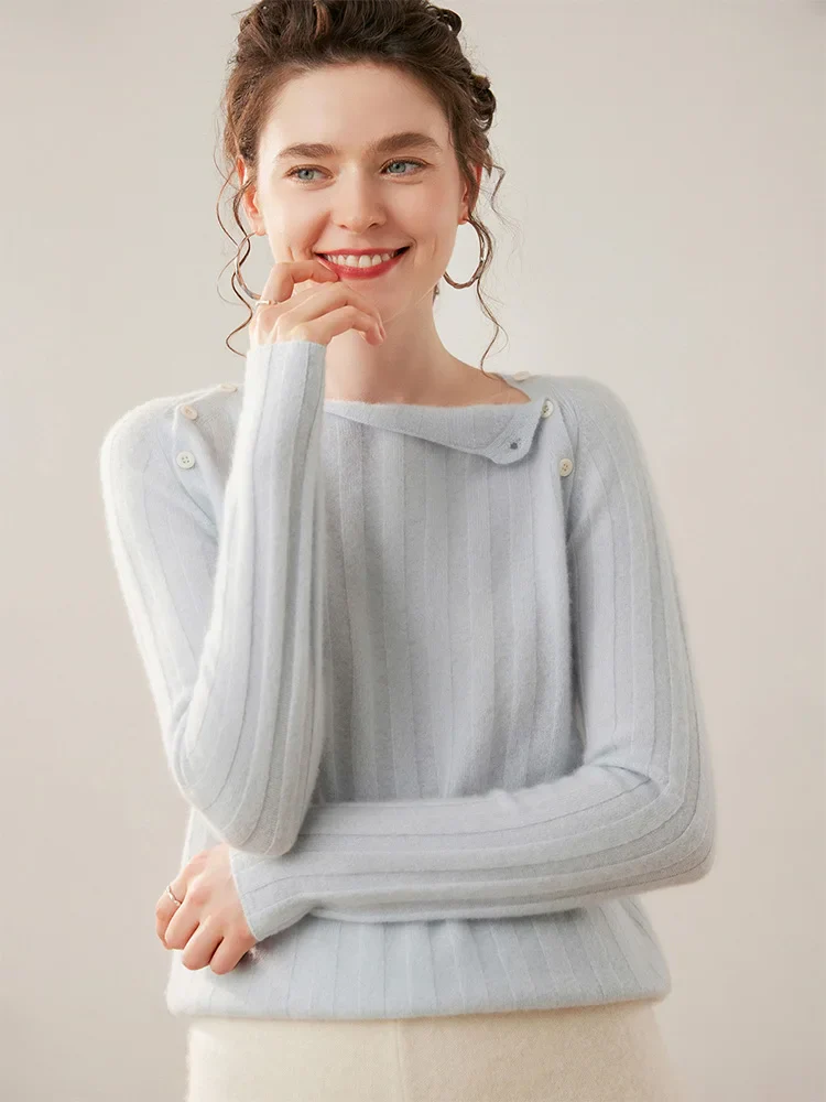 Maribel Buttoned Cashmere Sweater - Image 18