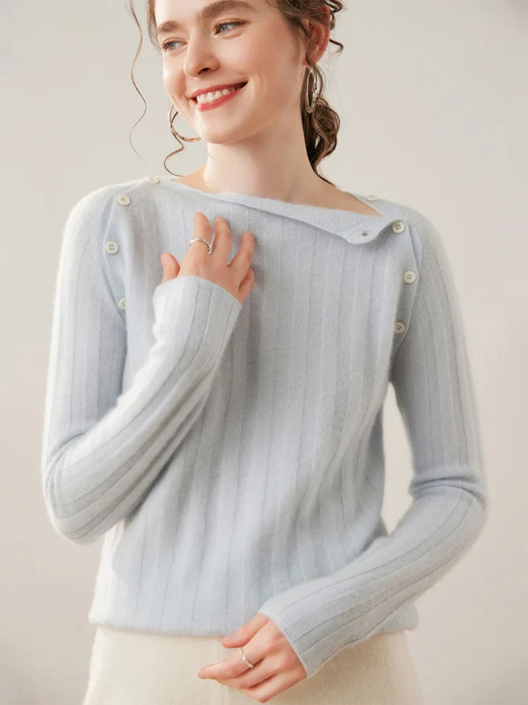 Maribel Buttoned Cashmere Sweater - Image 20
