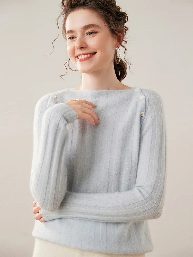 Maribel Buttoned Cashmere Sweater - Image 21