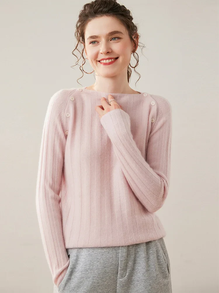 Maribel Buttoned Cashmere Sweater - Image 25