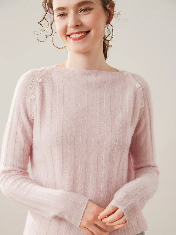 Maribel Buttoned Cashmere Sweater - Image 26