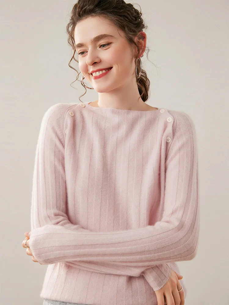 Maribel Buttoned Cashmere Sweater - Image 27