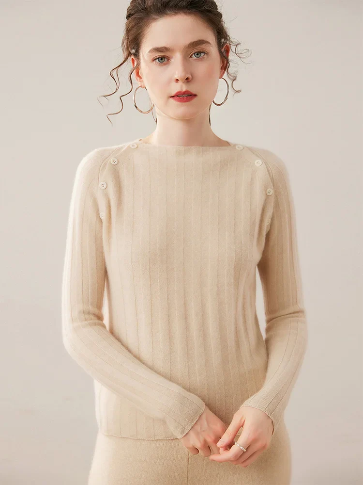 Maribel Buttoned Cashmere Sweater - Image 28