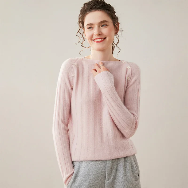 Maribel Buttoned Cashmere Sweater - Image 31
