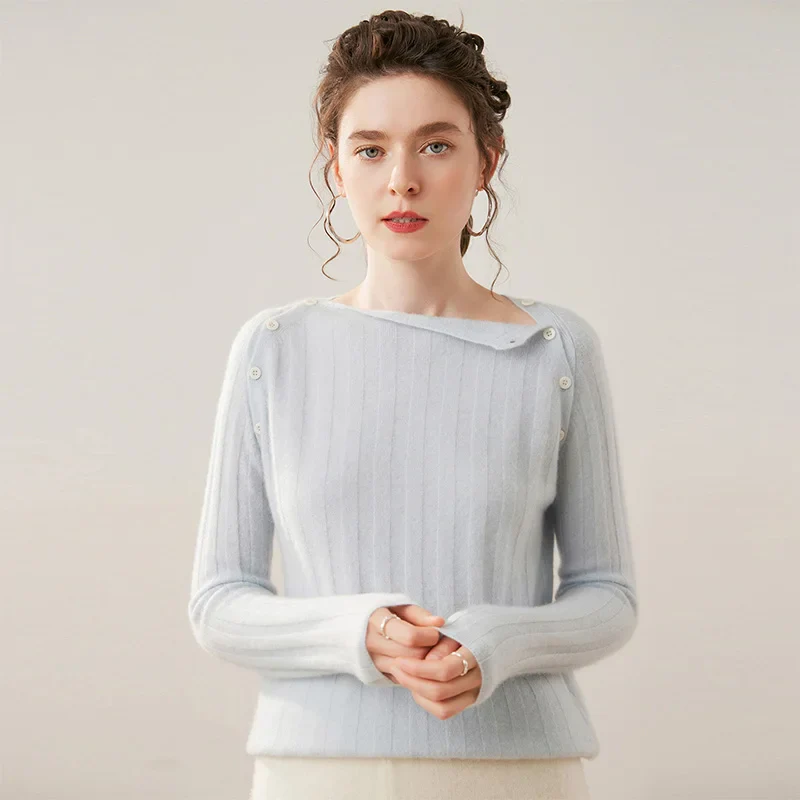 Maribel Buttoned Cashmere Sweater - Image 32