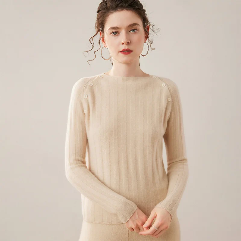 Maribel Buttoned Cashmere Sweater - Image 34