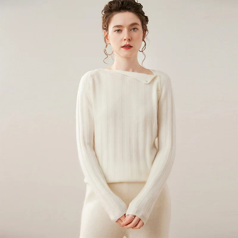 Maribel Buttoned Cashmere Sweater - Image 35