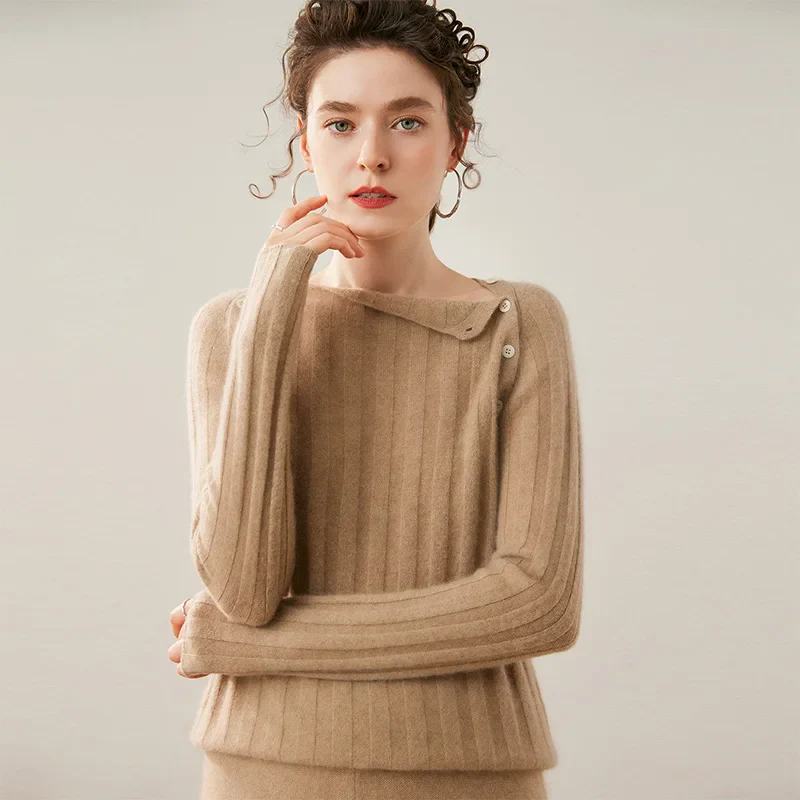 Maribel Buttoned Cashmere Sweater - Image 36