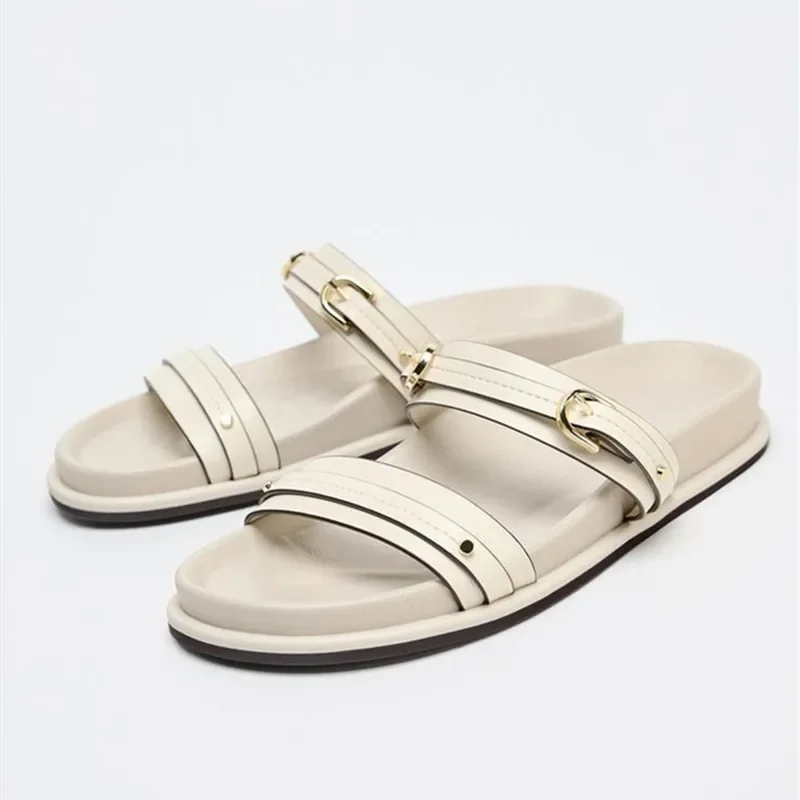 Maribel Twin Strap Flats - Image 11