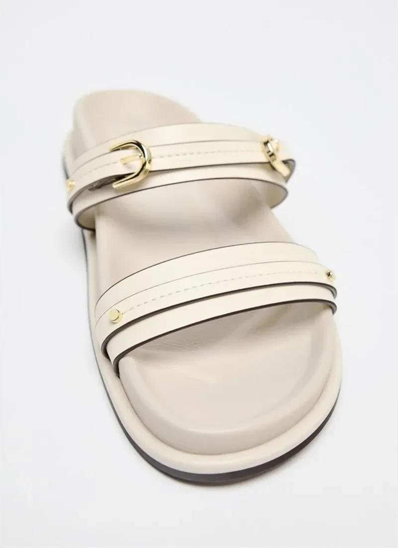 Maribel Twin Strap Flats - Image 7