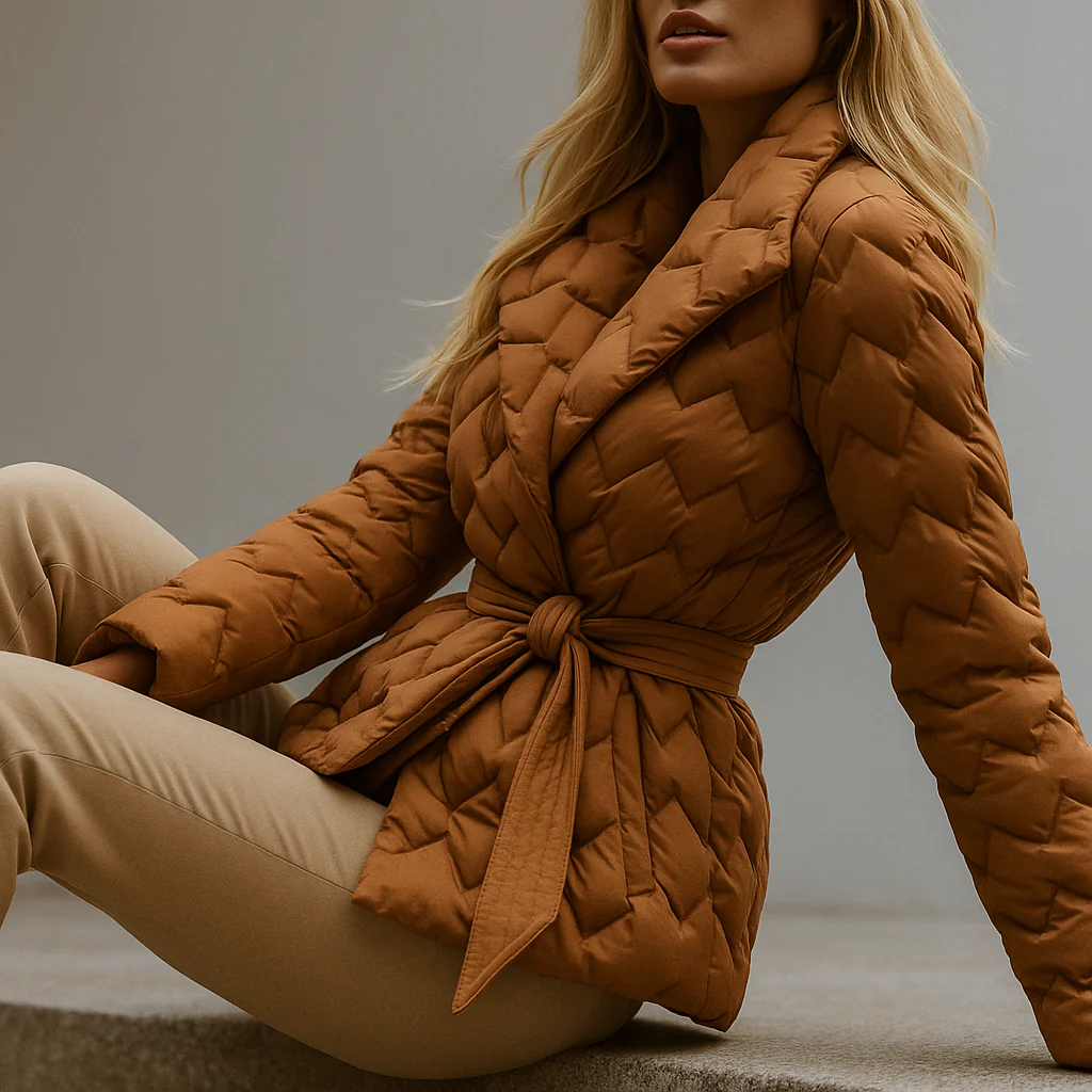Vanessa Quilted Wrap Coat - Image 17