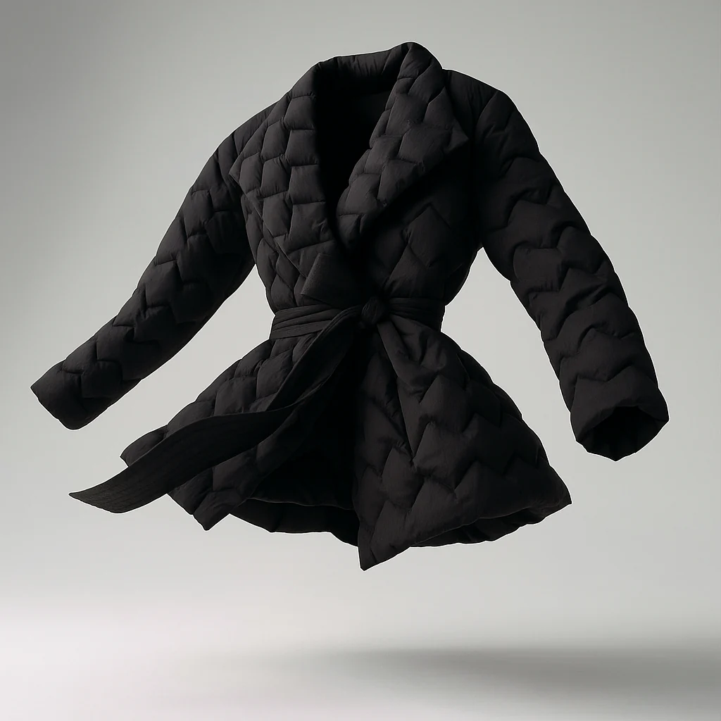 Vanessa Quilted Wrap Coat - Image 4